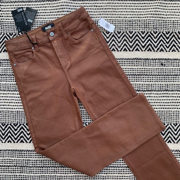NWT PAIGE Cindy Mid-Rise Coated Jeans size 26 - Picture 2 of 11
